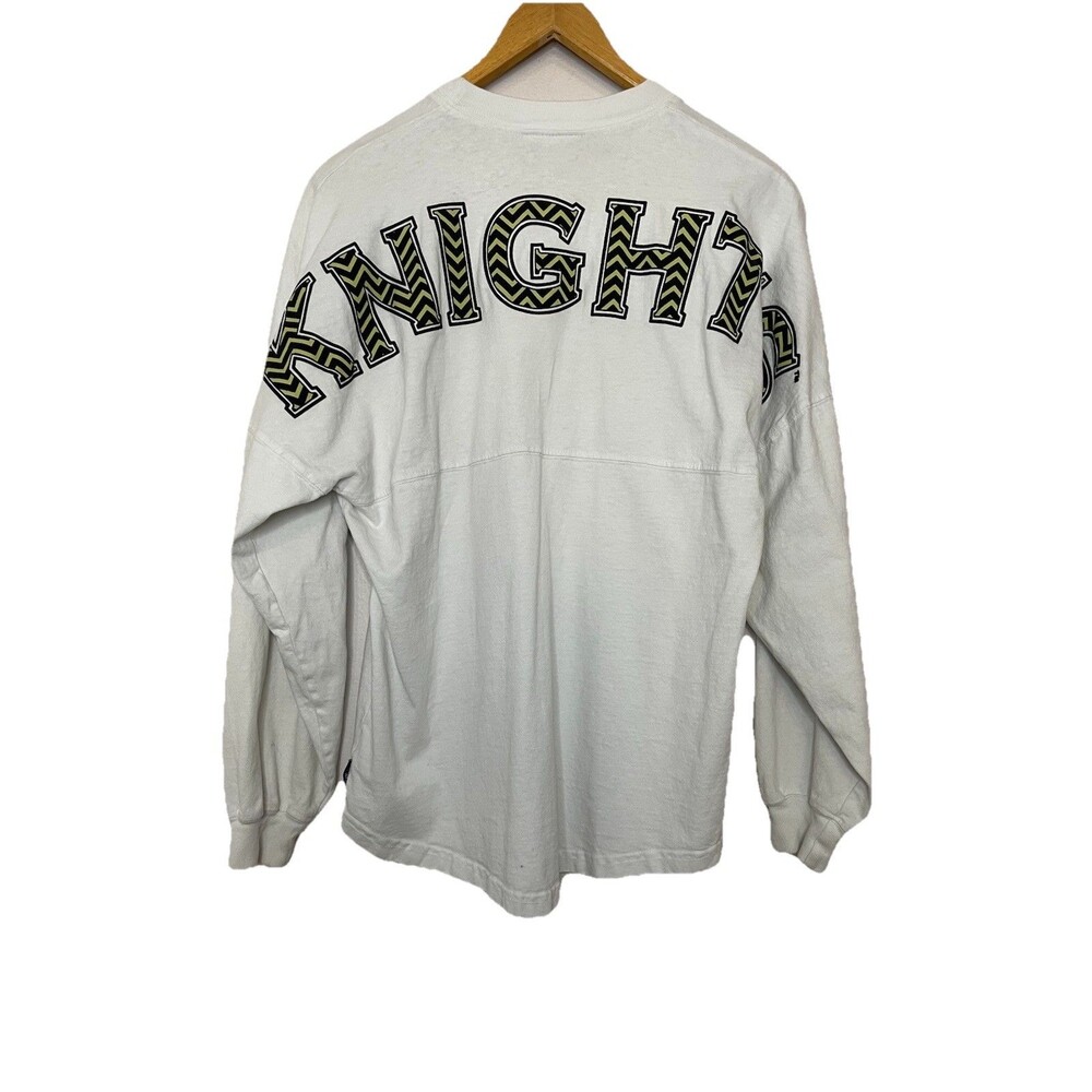 UCF Knights Women's White XS Oversized Long Sleeve Spirit Jersey Tshirt